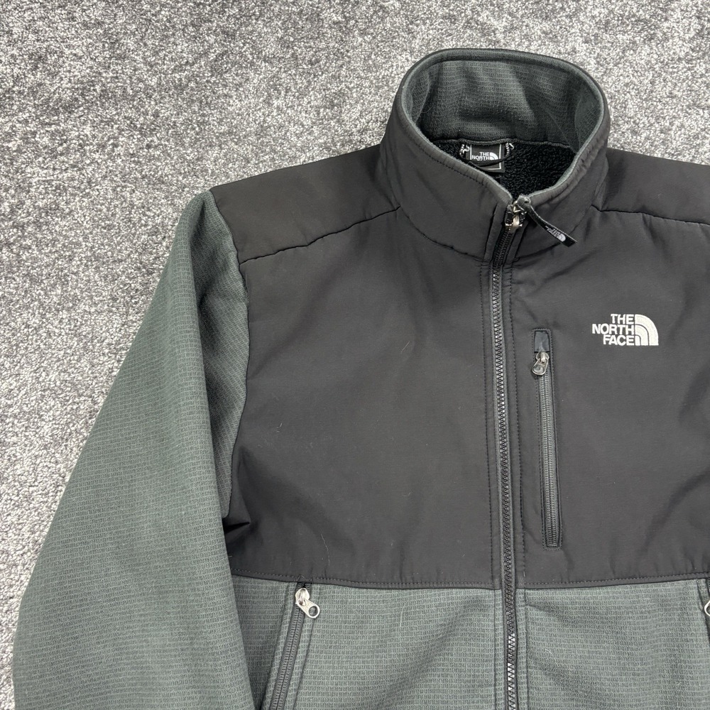 The North Face Denali Jacket Mens Medium Black Polartec Wind Pro Fleece Full Zip - Picture 4 of 12